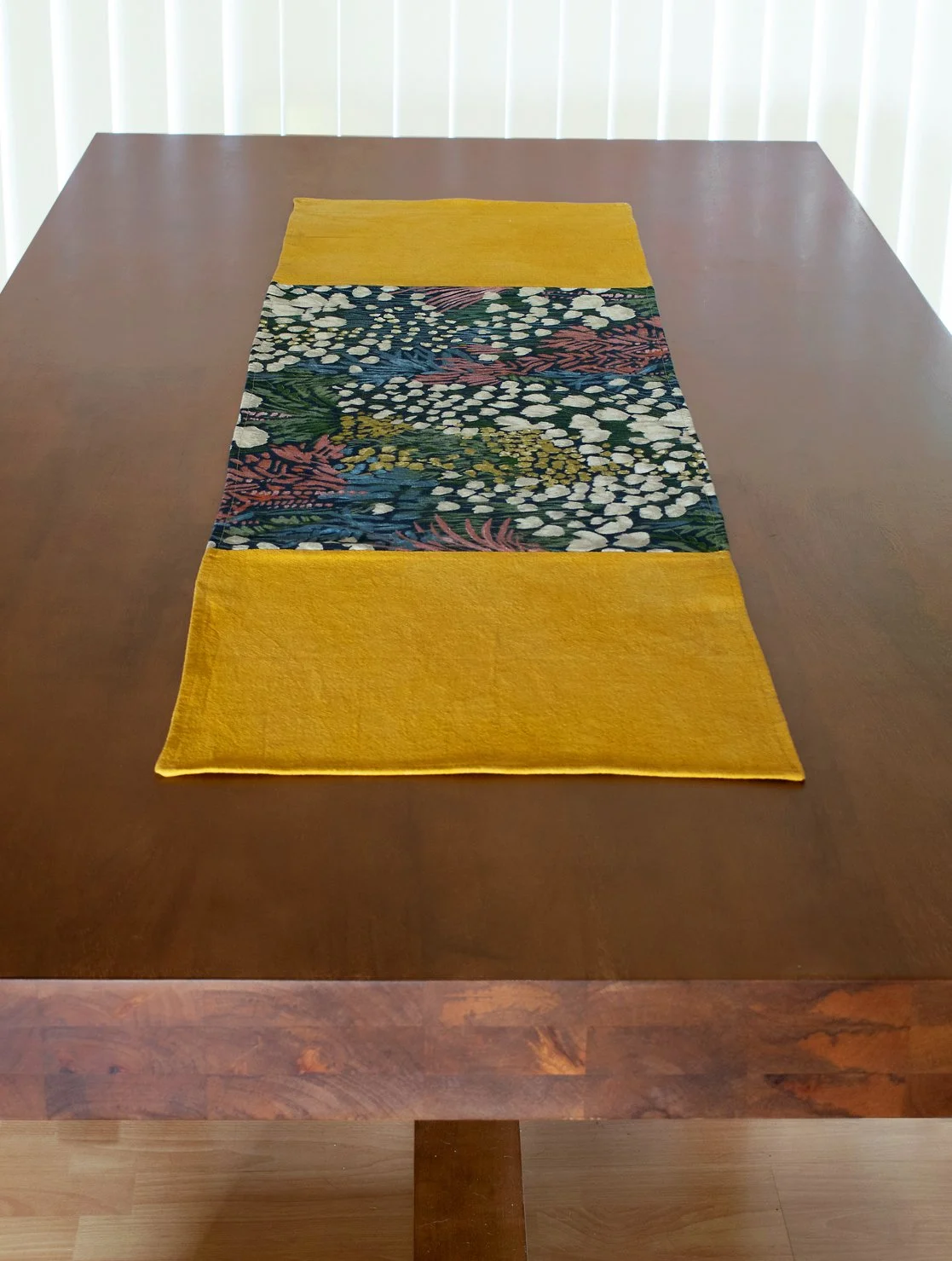 Marigold Runner - wide on dining table - SS.jpg