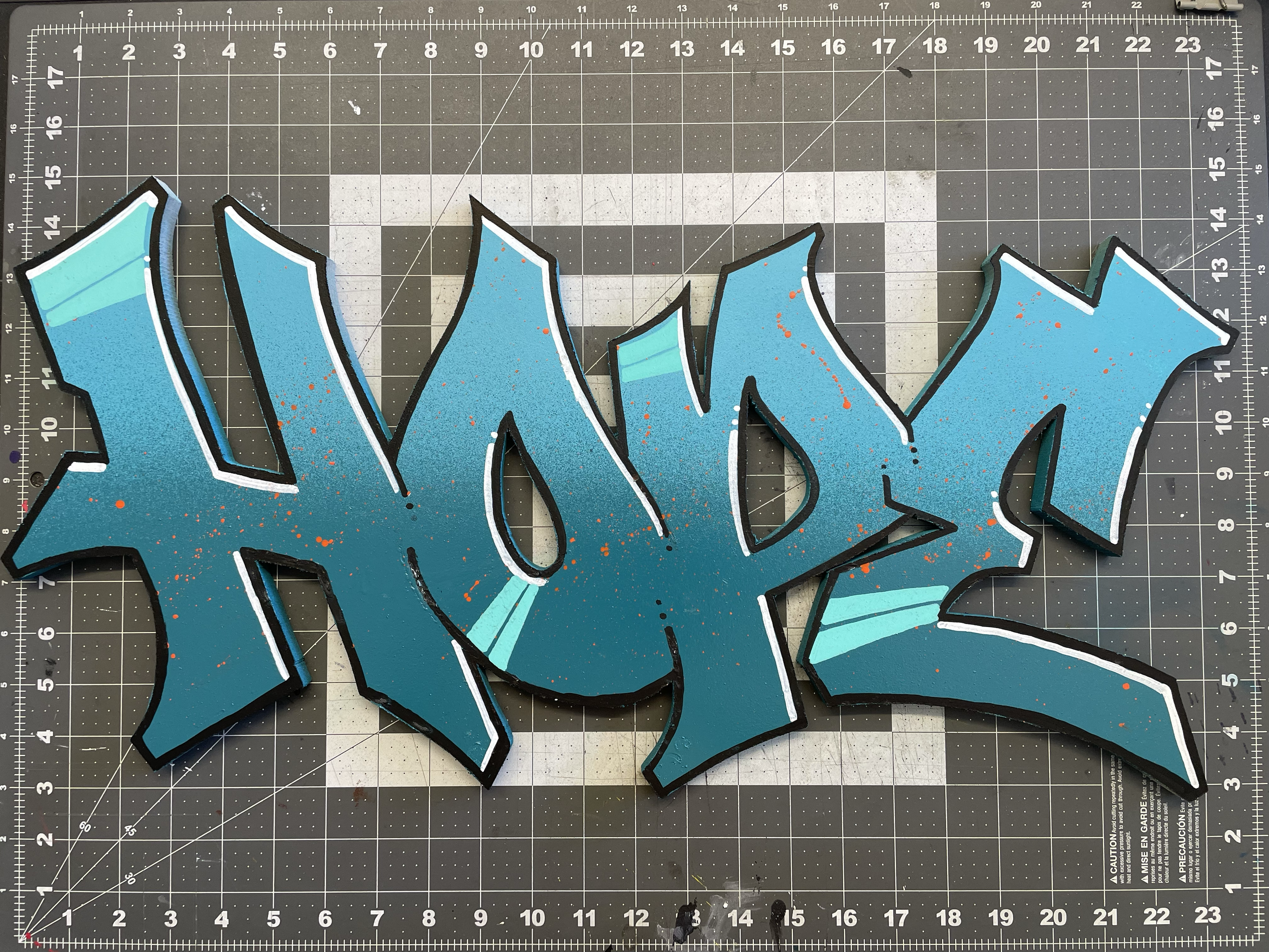 "Hope" *SOLD* - aerosol and acrylic on hand cut MDF