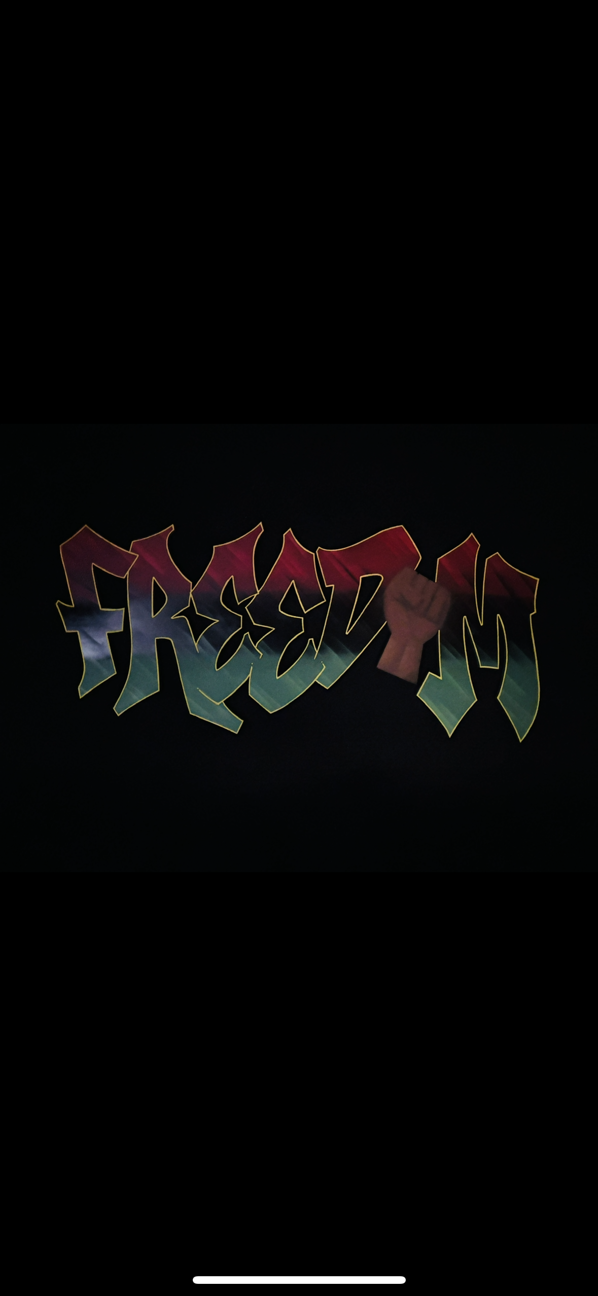 "Freedom" - large cutout