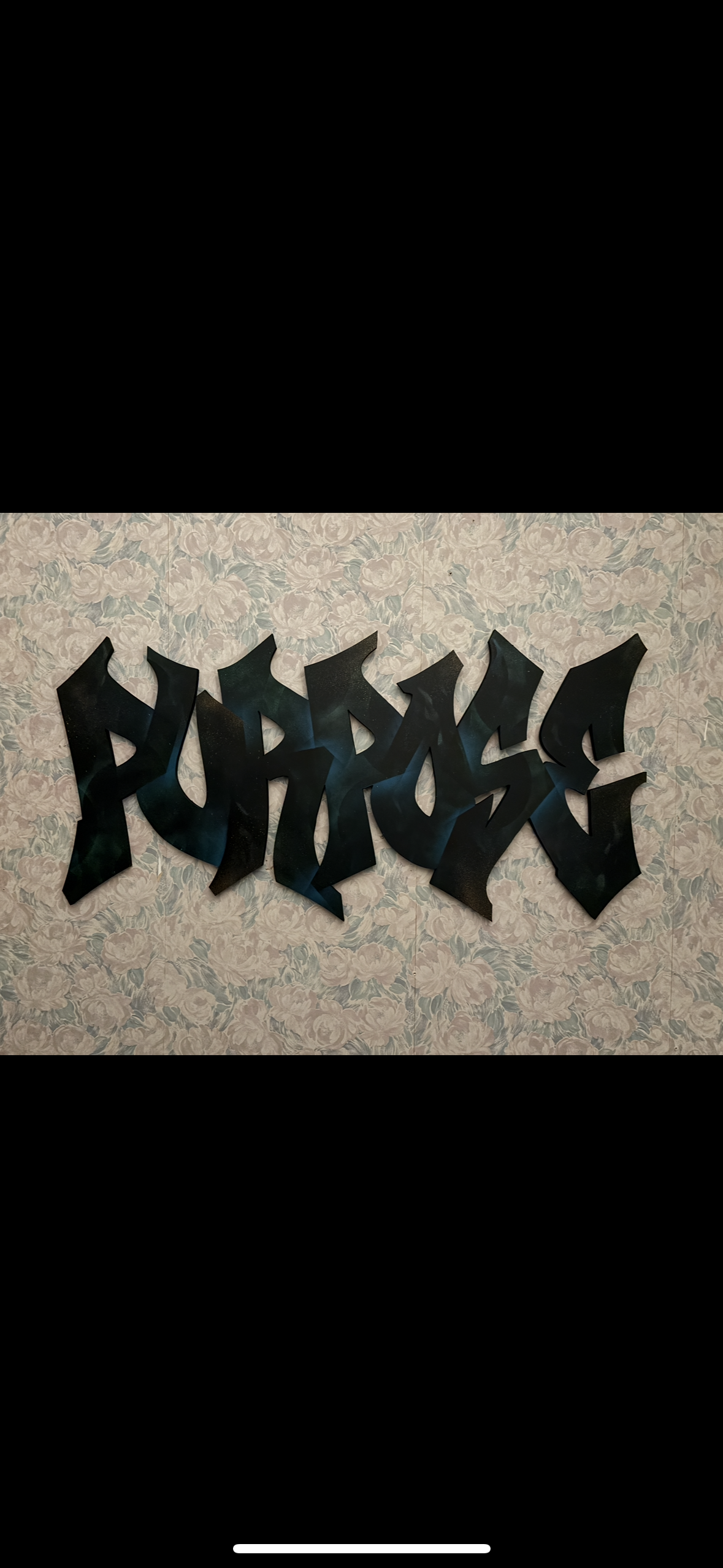 "Purpose" - large cutout