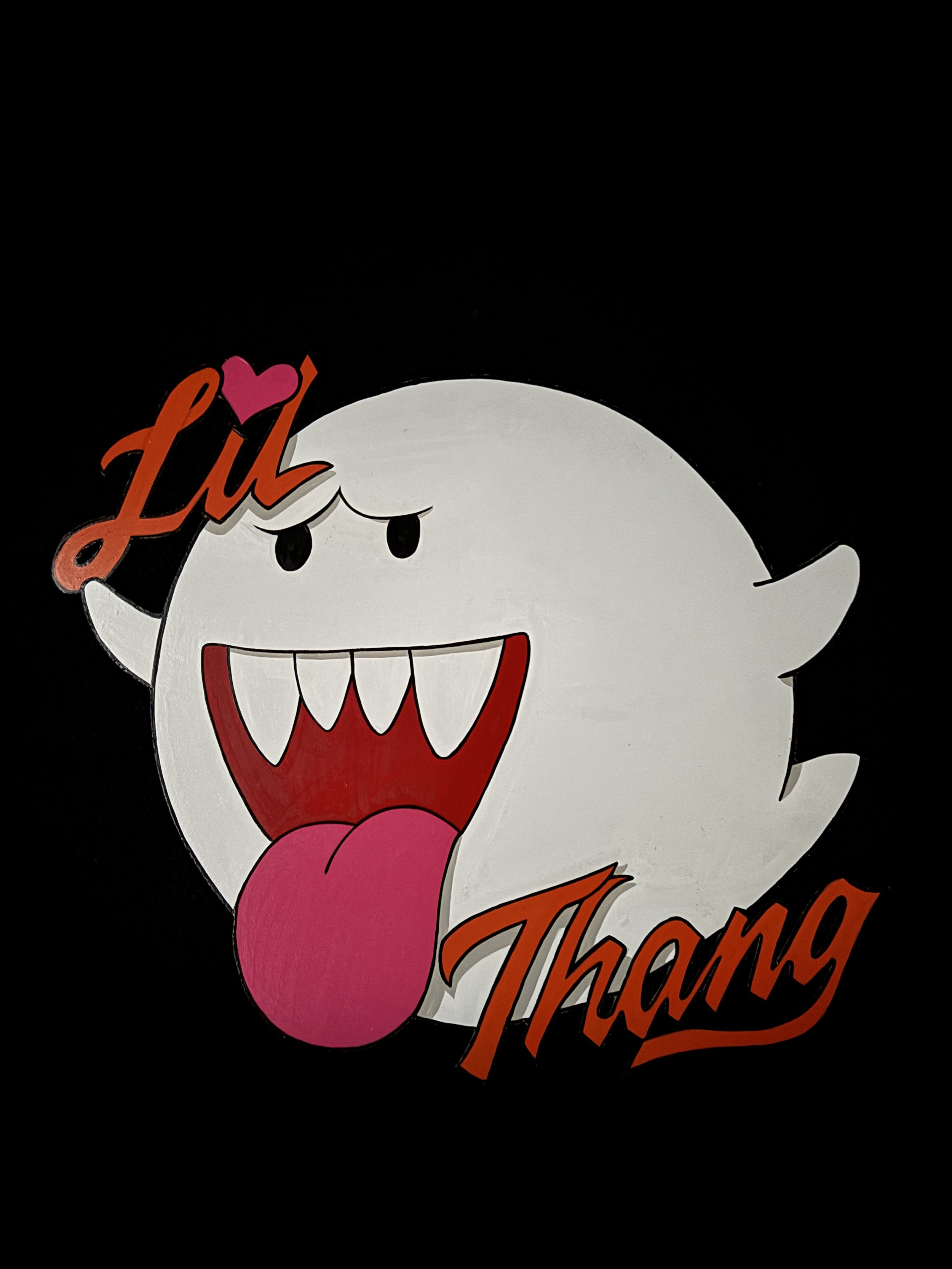 "Lil Boo Thang" - enamel on hand cut MDF