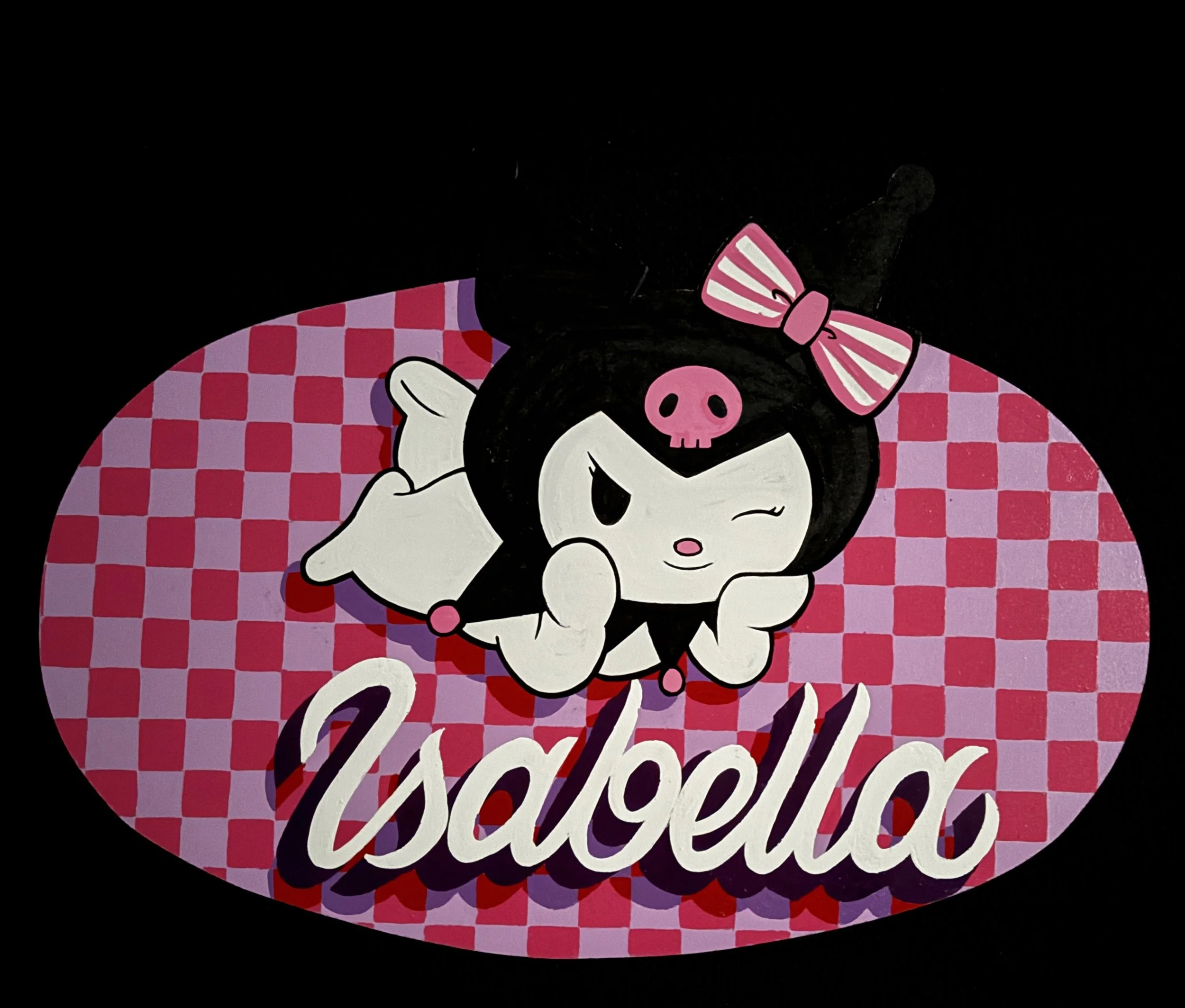 "Isabella" *COMMISSIONED* - enamel on hand cut MDF