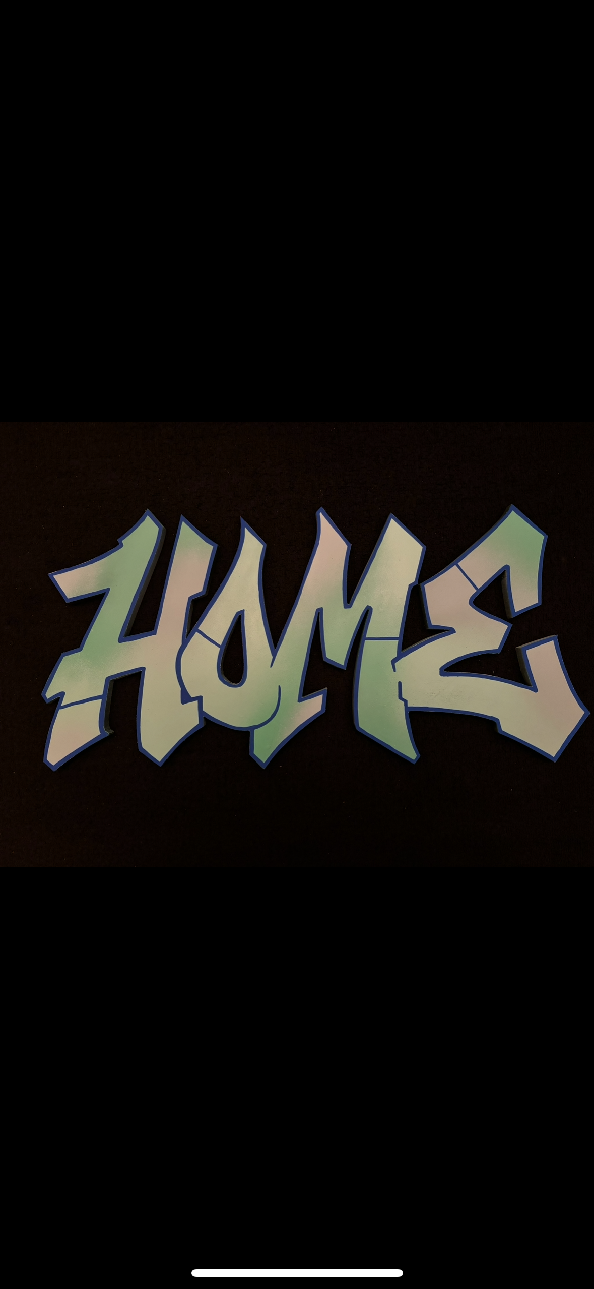 "Home" - small cutout