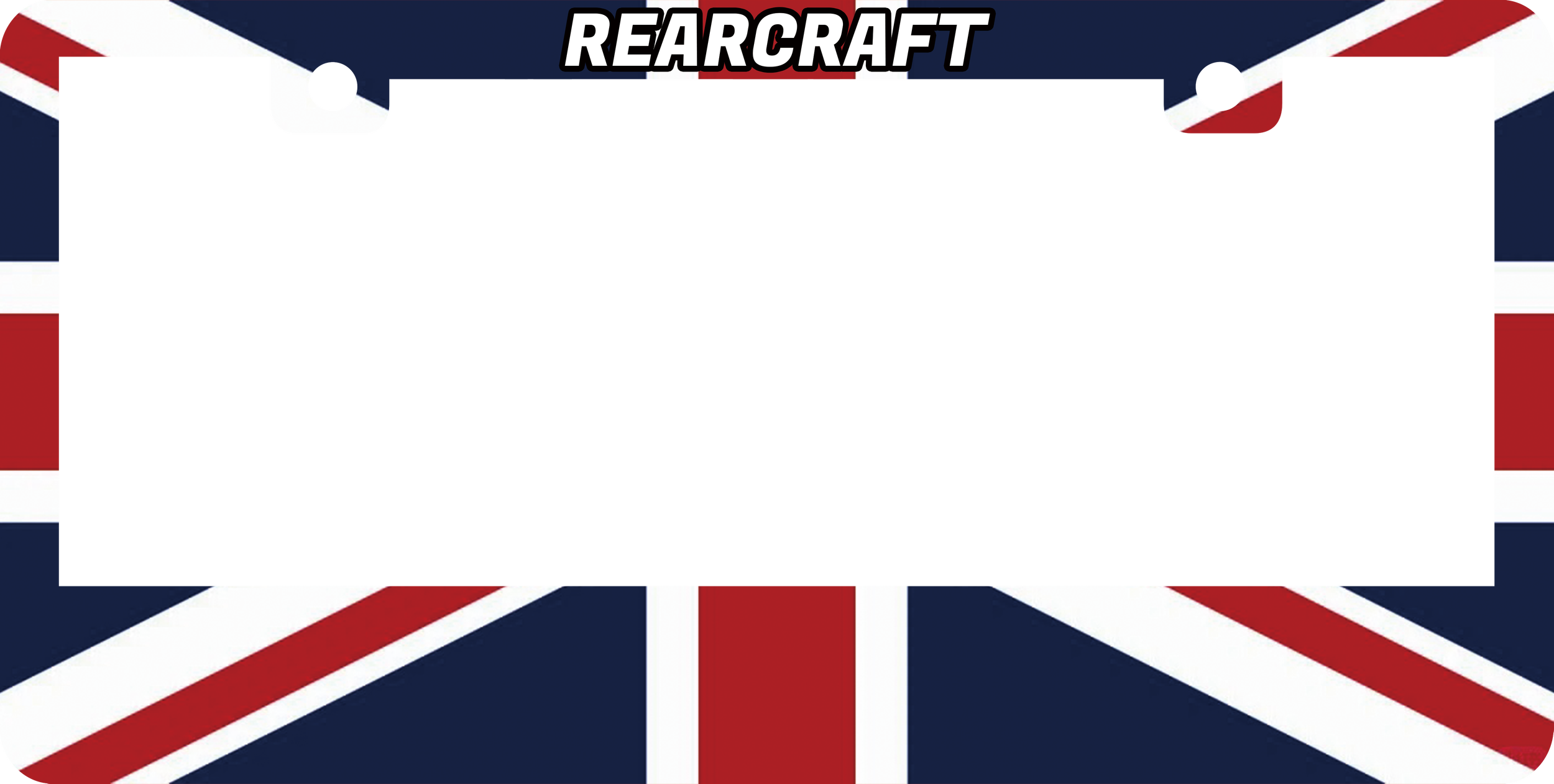 British Flag - Car License Plate Cover