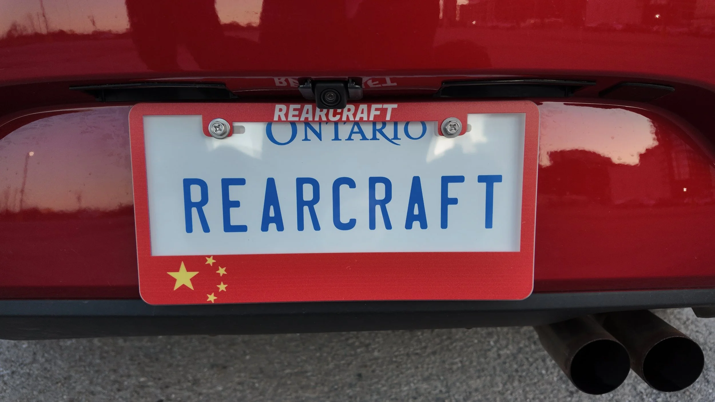 Chinese Flag - Car License Plate Cover