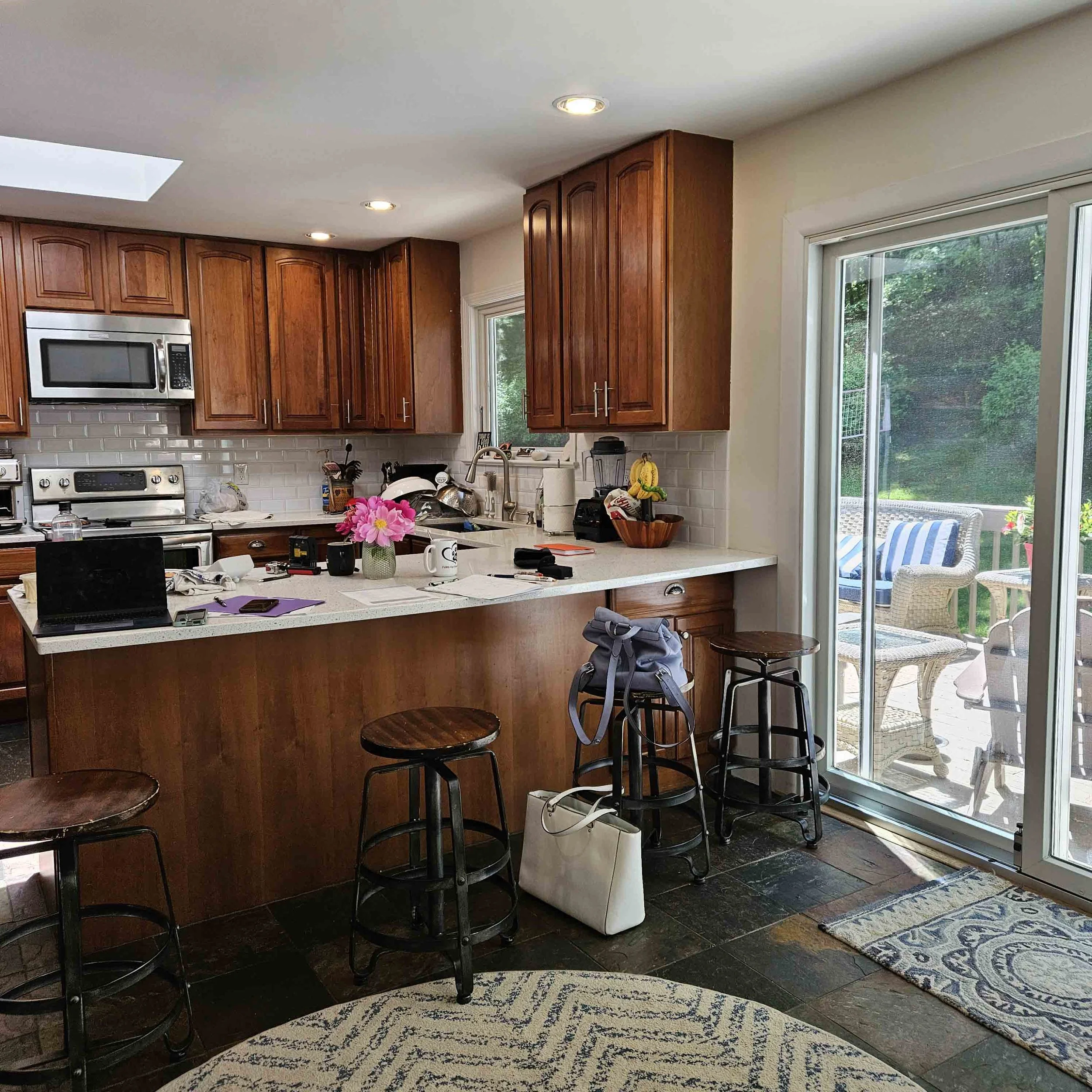 Kitchen before image in Barnes Residence in Ossining, NY