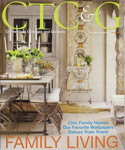 Connecticut Cottages & Gardens magazine April 2013 issue cover