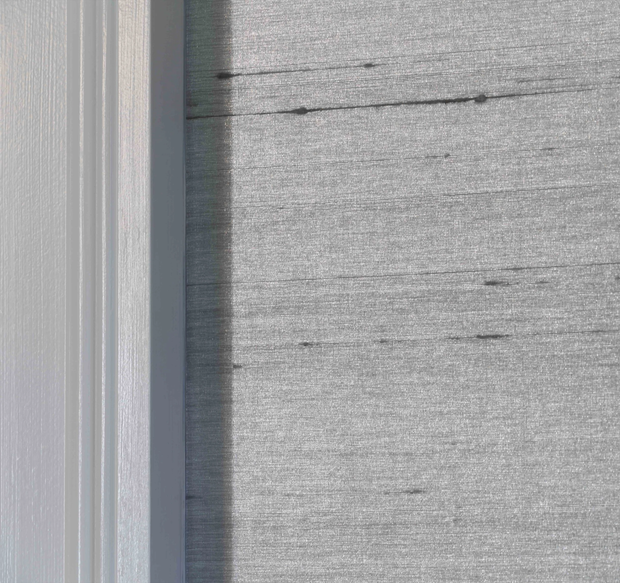 Silk wallpaper detail in Parkfield House in Scarsdale NY formal dining room.