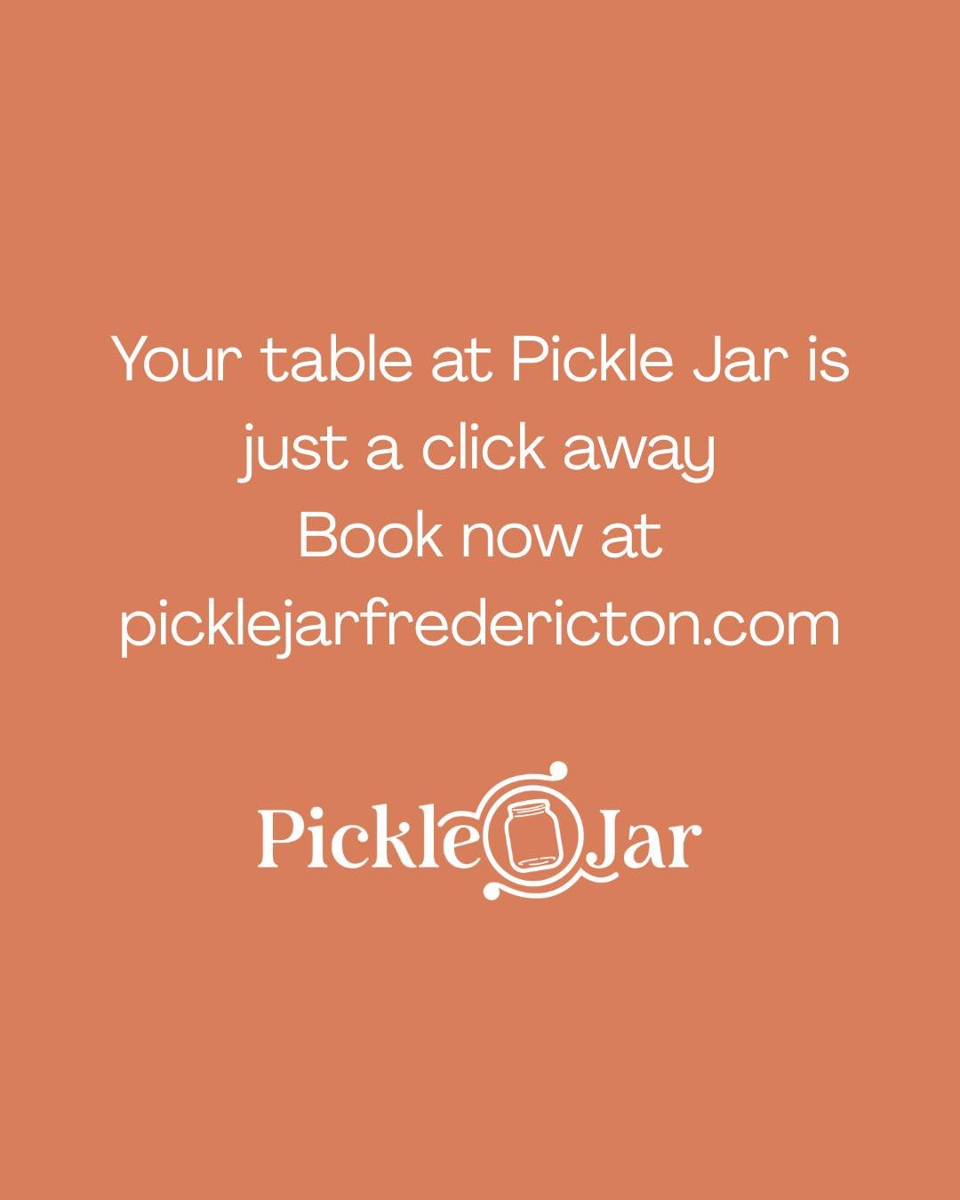 We're always looking for ways to make our guest experience even better, and we've just upgraded our reservation system! Booking your table is now smoother and easier than ever. 

Head to picklejarfredericton.com or click the link in our bio to reserv