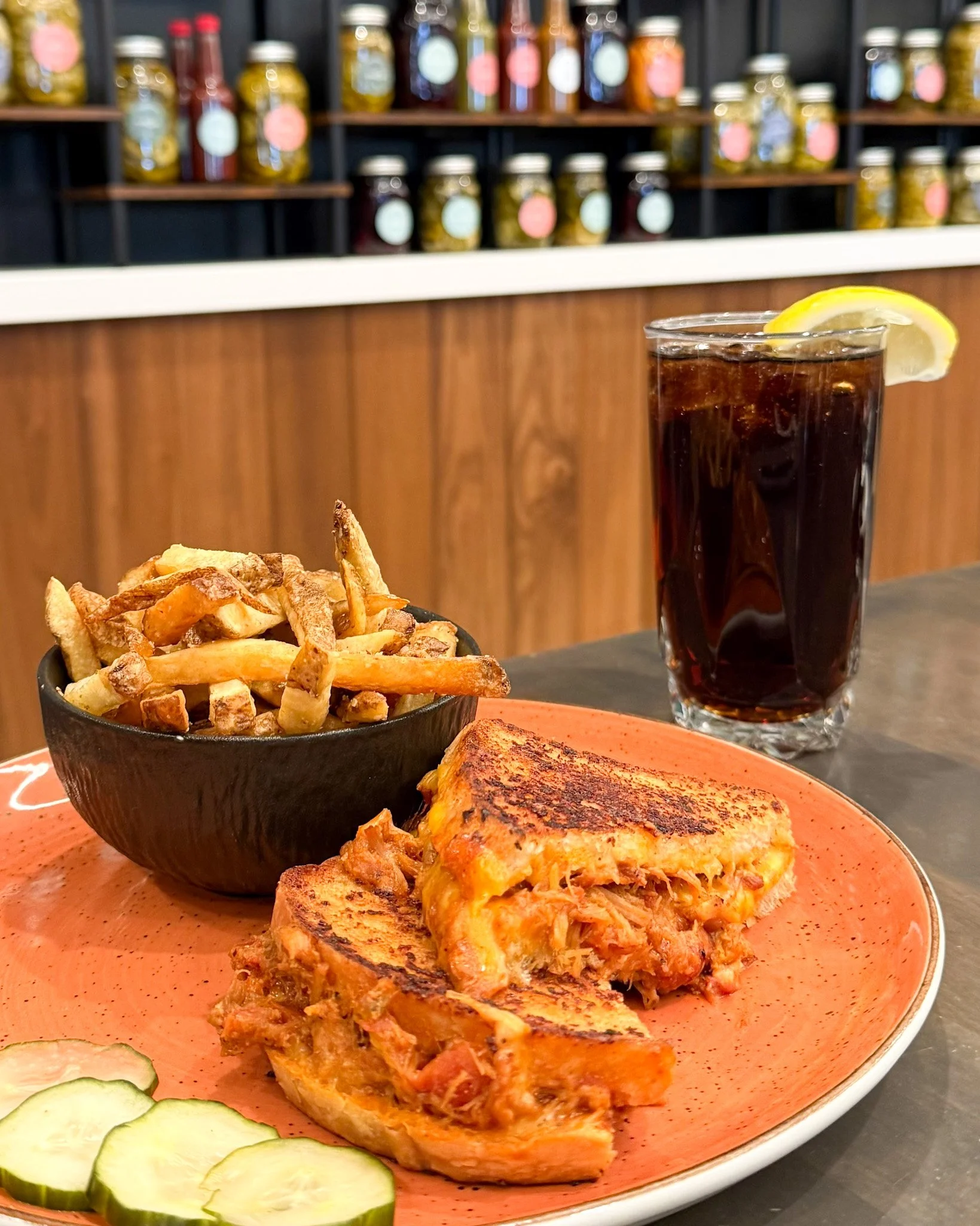 Our Chef&rsquo;s Lunch Special is one of our favourite things to share 🍽️

Every Monday to Friday from 11 am to 2 pm, we offer a rotating lunch special for $14, served with a drink, your choice of side, and our house-made pickles. 

Each week brings