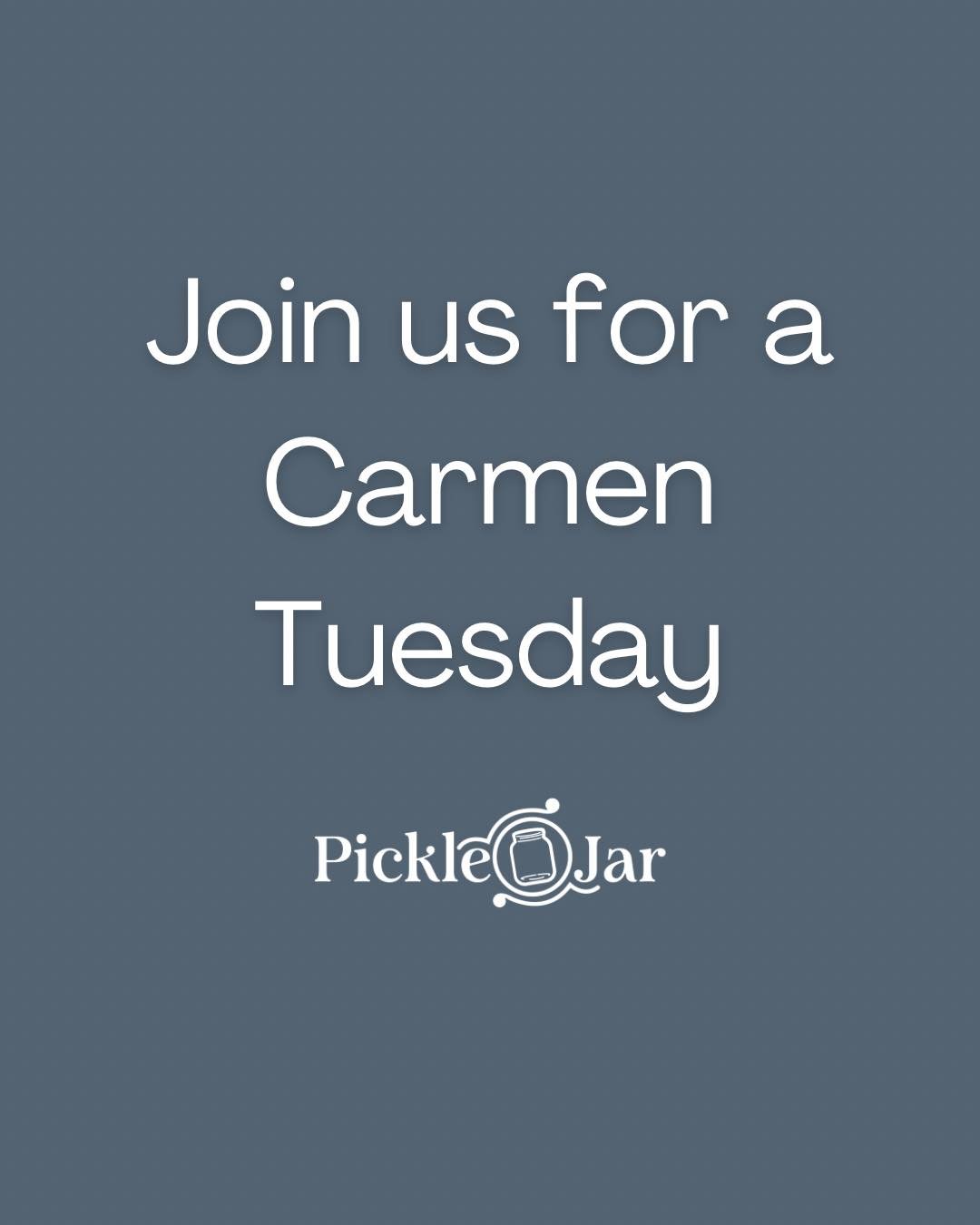 🍷It's Carmen Tuesday!

Join us tonight for a delicious dinner and enjoy our select Carmen wines at a special price, just $8 a glass or $28 a bottle when you order an entr&eacute;e!

👉 Don't miss out! Visit picklejarfredericton.com to book your tabl