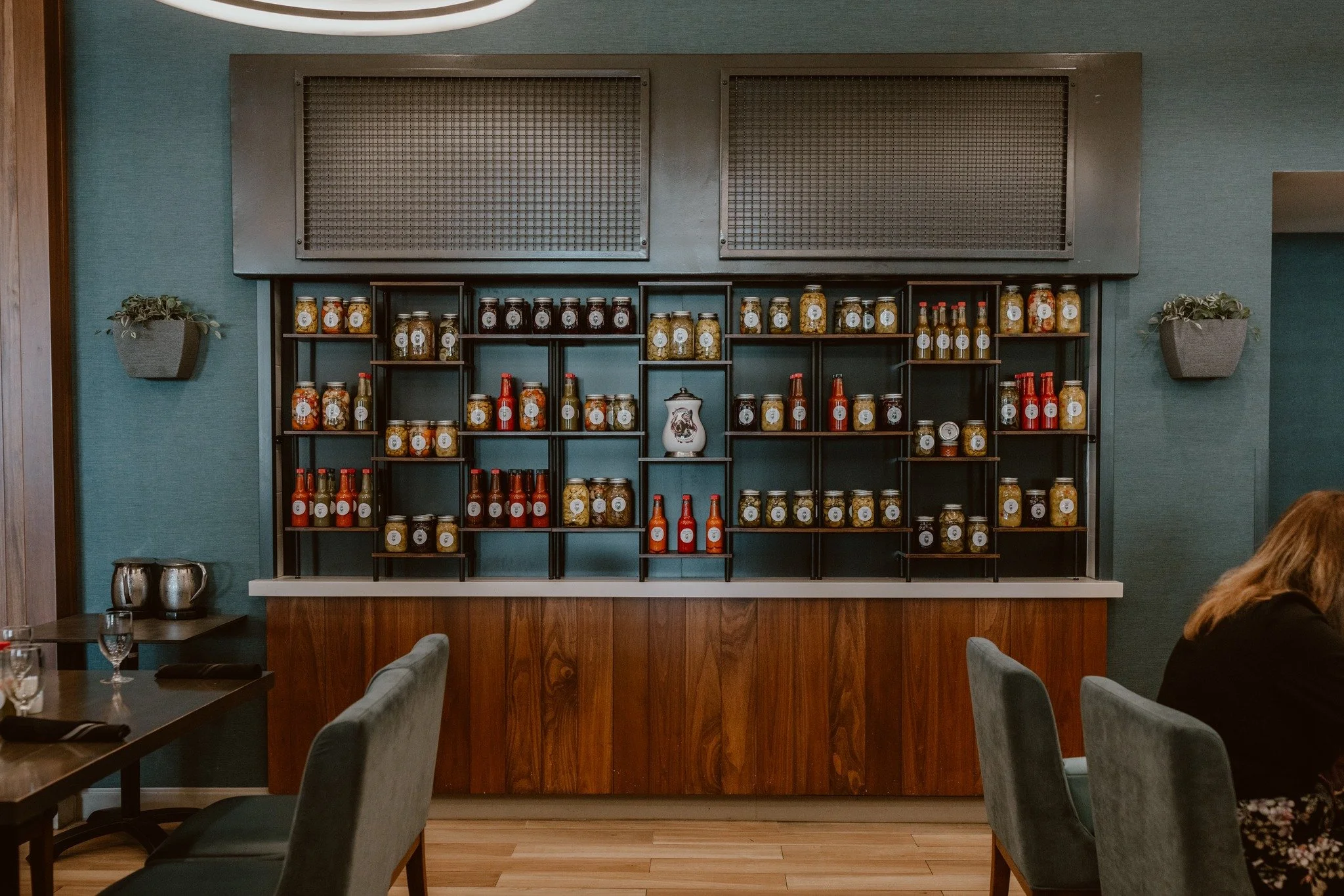 You know that feeling of opening grandma's pantry and finding a jar of something she made herself? 🫙

That's exactly what we had in mind when we built ours. The Pickle Pantry is a rotating collection of house-made pickled vegetables, preserves, and 