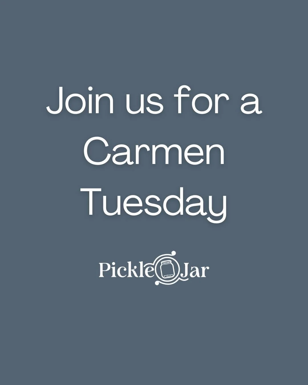 The only thing better than Carmen Wines? Carmen Wines on a Tuesday! 🍷✨

Enjoy a glass for just $8 or a bottle for $28 when you order any entr&eacute;e! 🎉 

#CarmenTuesdays #FrederictonEats #PickleJar #WineLovers #KINDOFABIGDILL