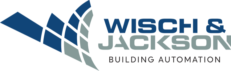 Logo for Wisch & Jackson Building Automation featuring a geometric bird design and company name.