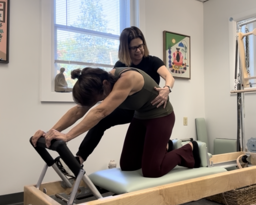 Private Pilates reformer session in Westport Connecticut