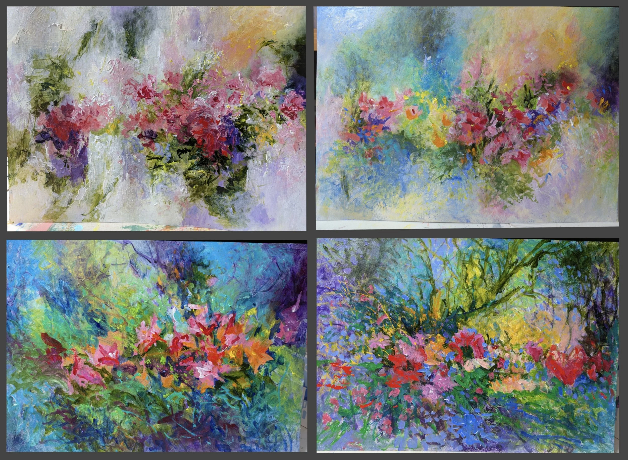 Abstract flowers examples 