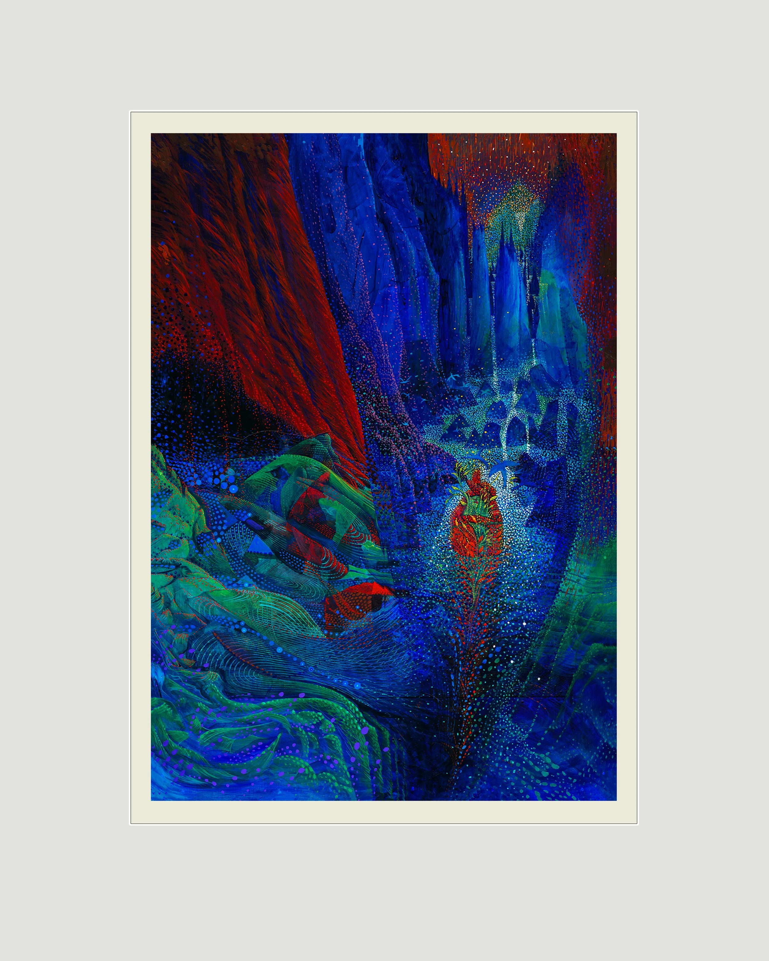 Print imaged 25x35cm, Card Mount 40x50cm