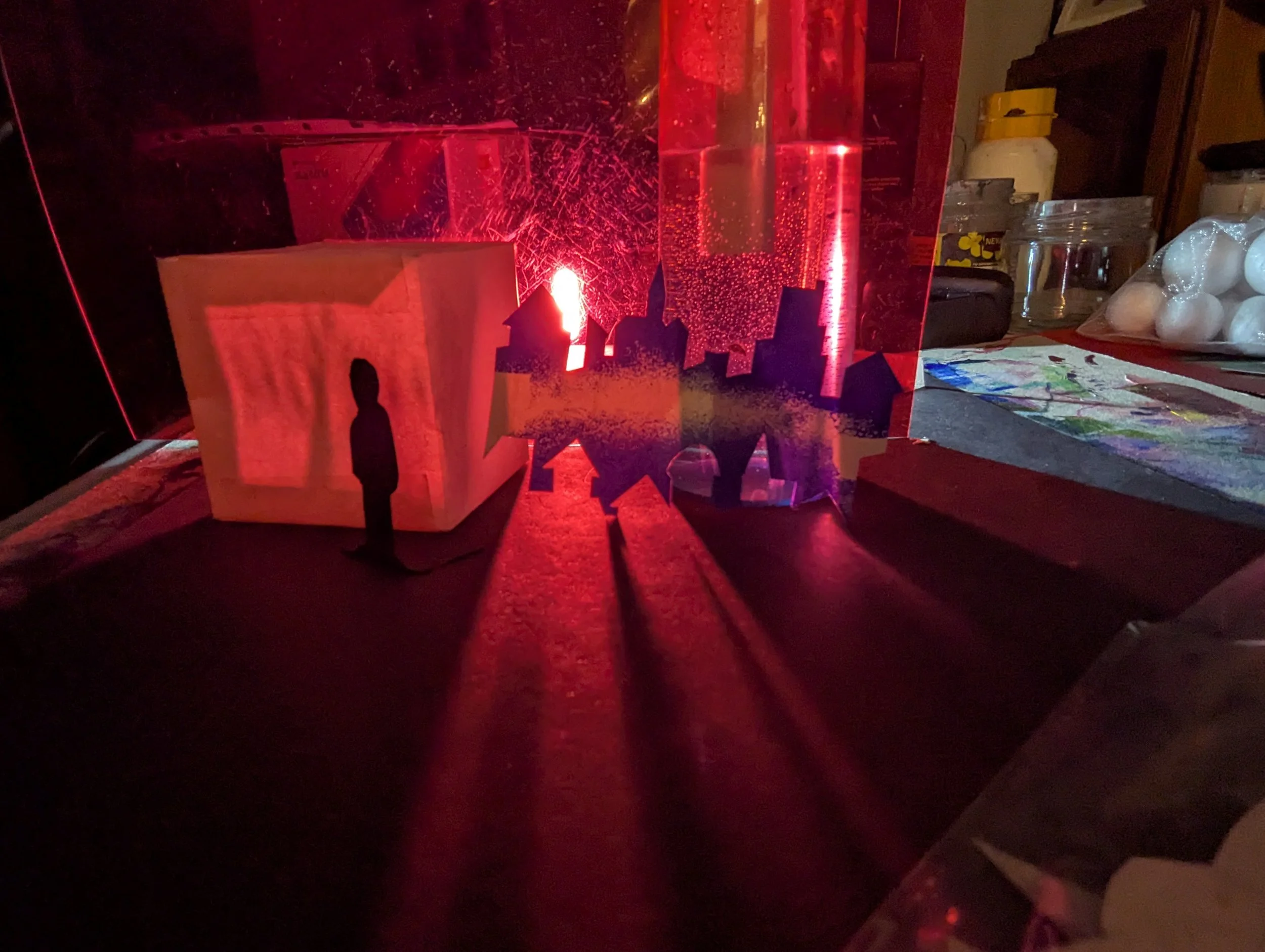 ‘Box’ theme, light/shade experiment