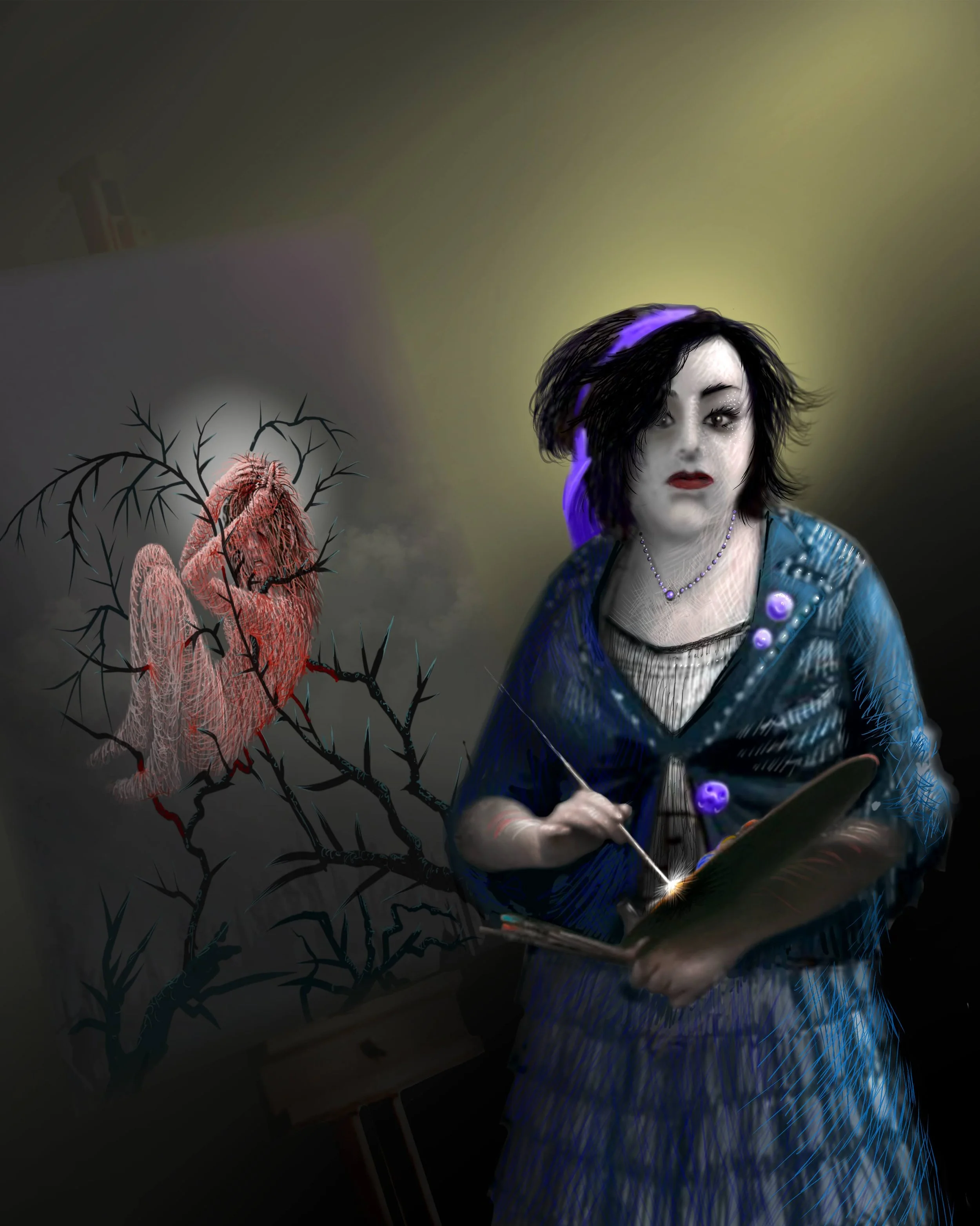 Violet Self Portrait (Digital Image) song featured, Mill Girls of England