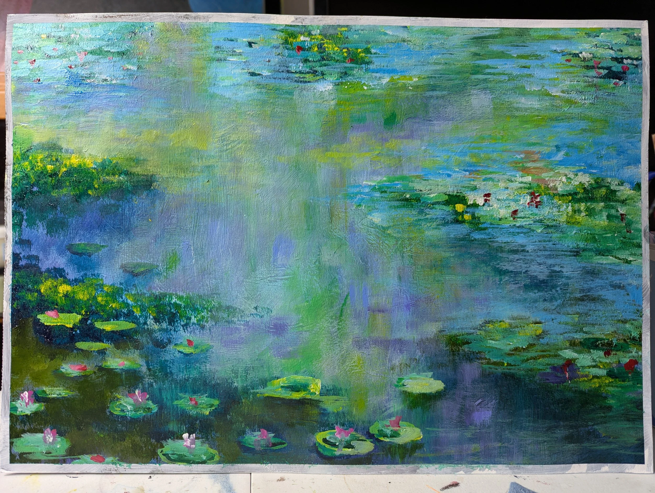 Waterlilies base on Claude Monet