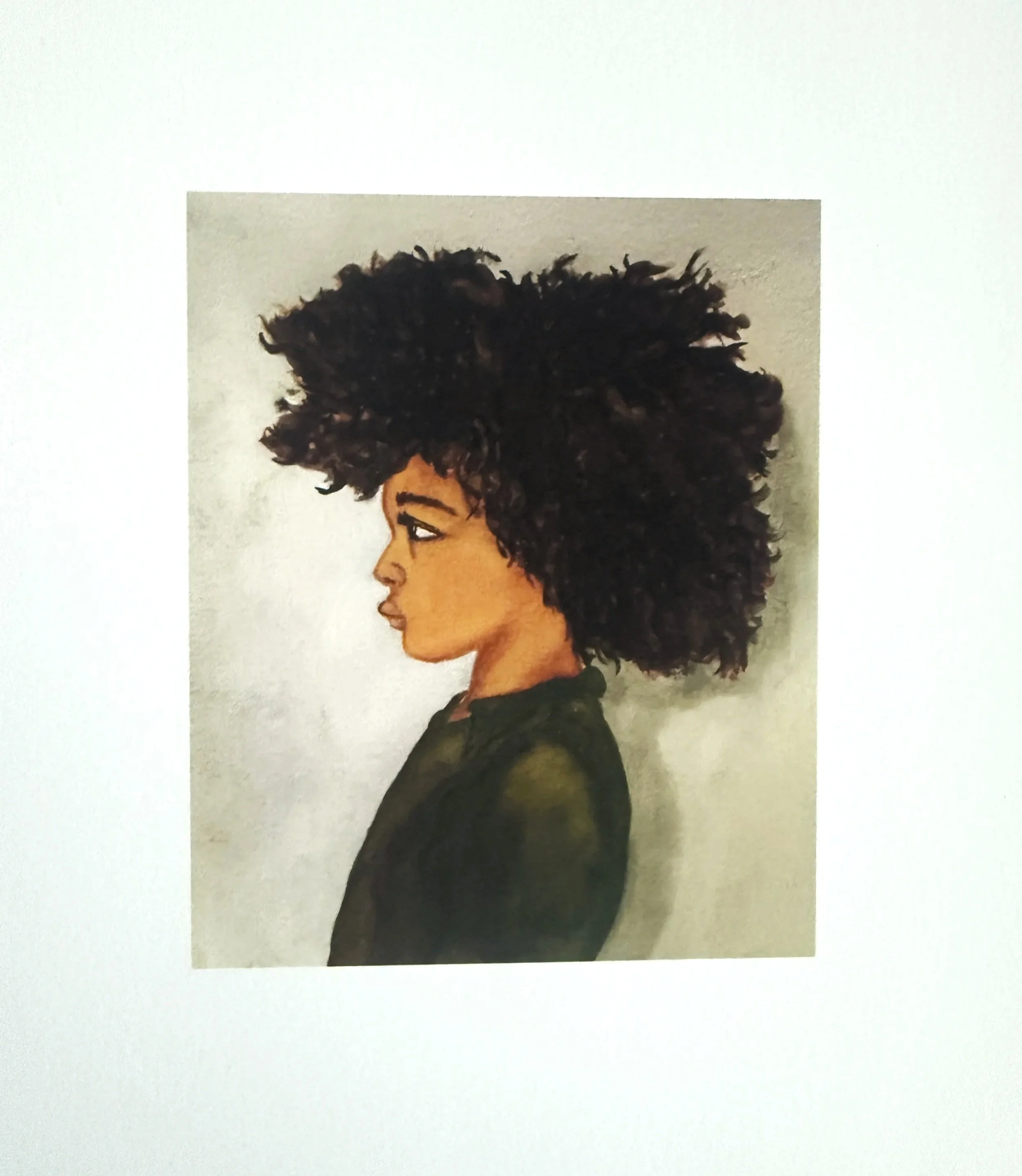 Contemplative Child Art Print, "Creole Boy" by Kameko Rae