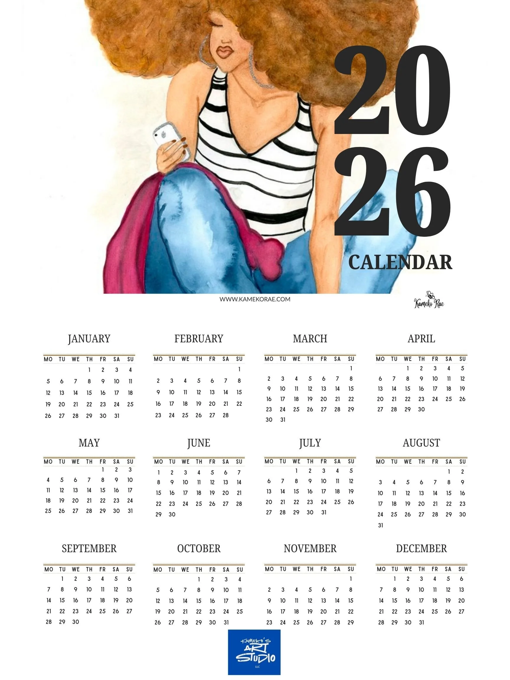 2026 Yearly Calendar