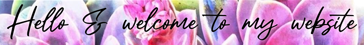 Colorful tulip flowers with a handwritten-style text saying, 'Hello & welcome to my website.'