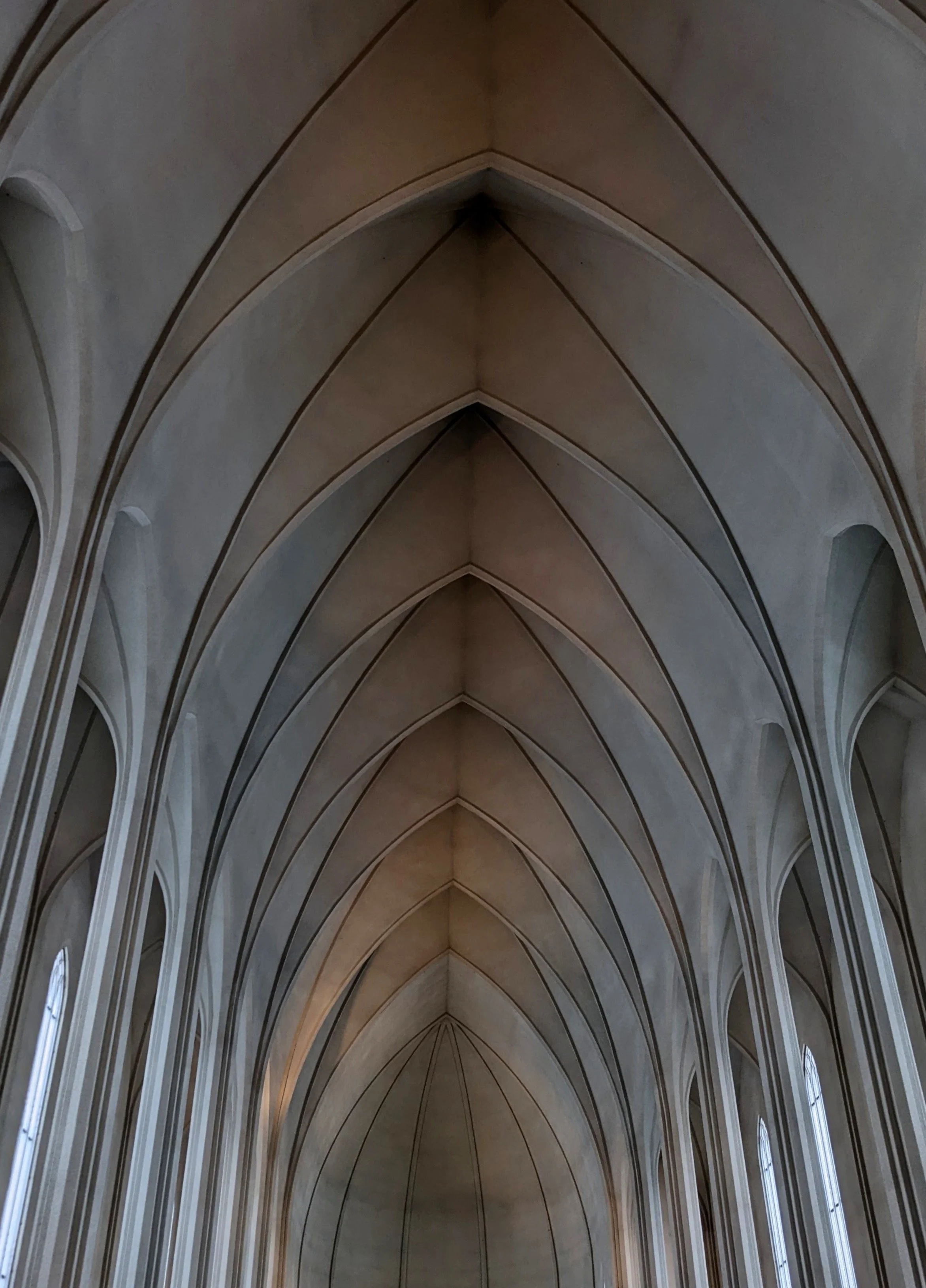 Catheral Ceiling, Hallgrimskirkja, Iceland