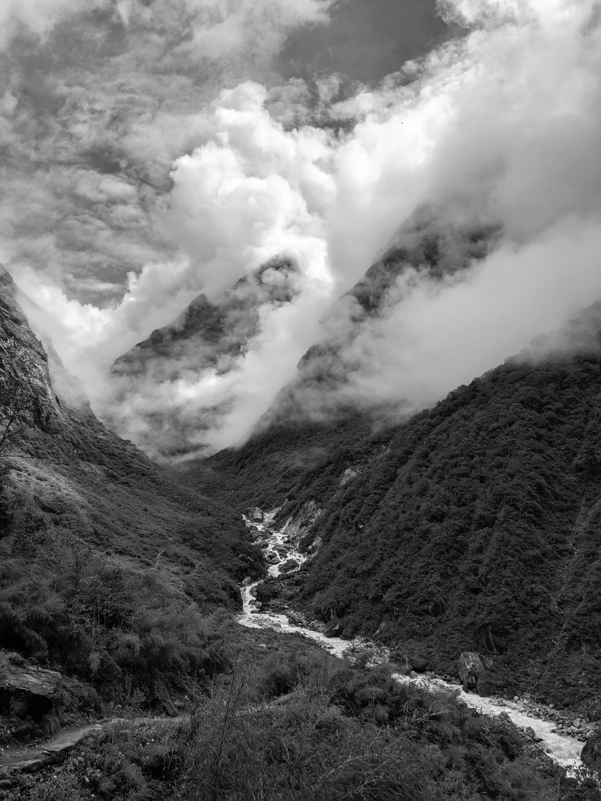 Misty Valley, Annapurna, Nepal