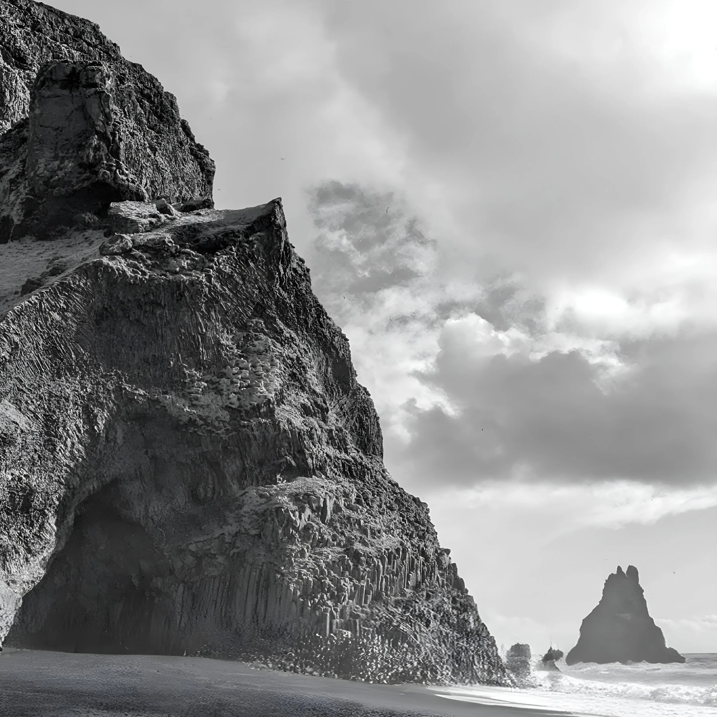 Cliff Hollow, Reynisfjara Beach, Iceland