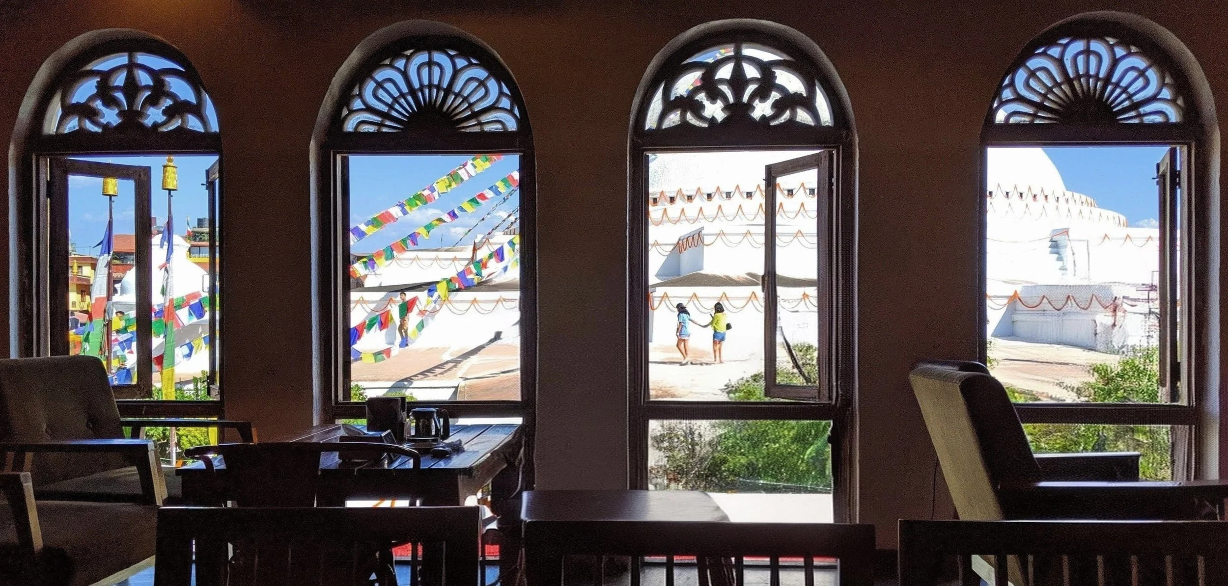 Buddha Stupa Cafe, Kathmandu, Nepal