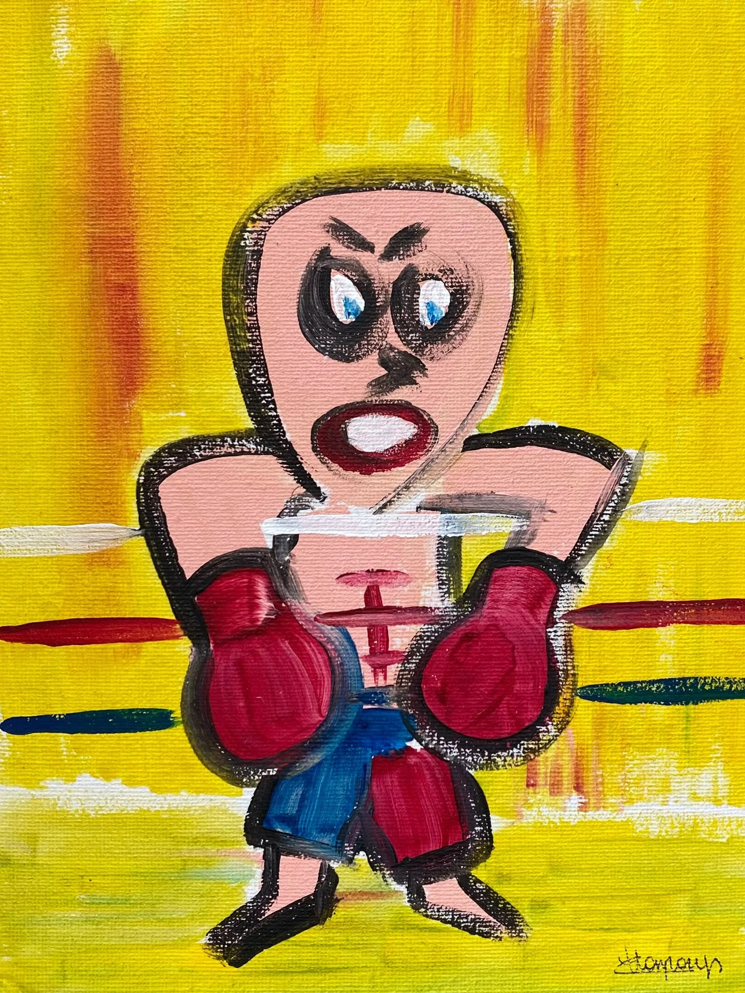 Acryl on canvas 18 x 24 cm