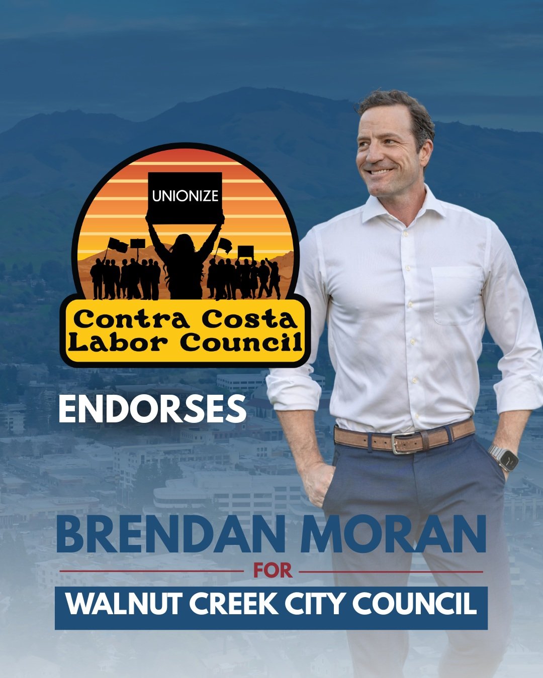 I&rsquo;m proud to have the endorsement of the Contra Costa Building and Construction Trades Council in my campaign for Walnut Creek City Council.

The men and women of the building trades help build the communities we rely on every day. They also un