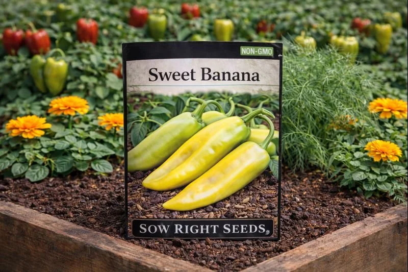 Sweet Banana Pepper 
A mild, productive pepper perfect for fresh use and pickling. 