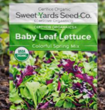 Baby Leaf Lettuce – Spring Mix Fast-growing, tender lettuce blend ideal for early-season planting and fresh daily harvests.