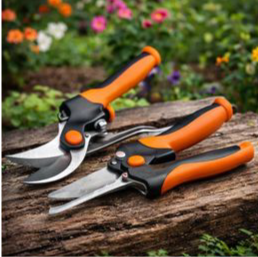 Prune Pro Pruning Shears set of 2 - 
Professional hand pruners with sharp stainless steel blades and Teflon coating. Perfect for flowers, herbs, and garden plants.