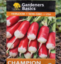 Gardeners Basics - Champion Radish
Quick-growing radishes that deliver crisp, delicious roots in just a few weeks.