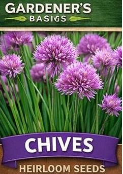 Gardener’s Basics Chives (Non-GMO Heirloom Seeds) 
Easy-to-grow chives that enhance flavor, support companion planting, and help deter common garden pests.