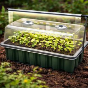 Seed Starter Tray with Grow Light & Timer
Complete germination kit with humidity dome and light. Ideal for indoor seed starting and healthy seedlings.