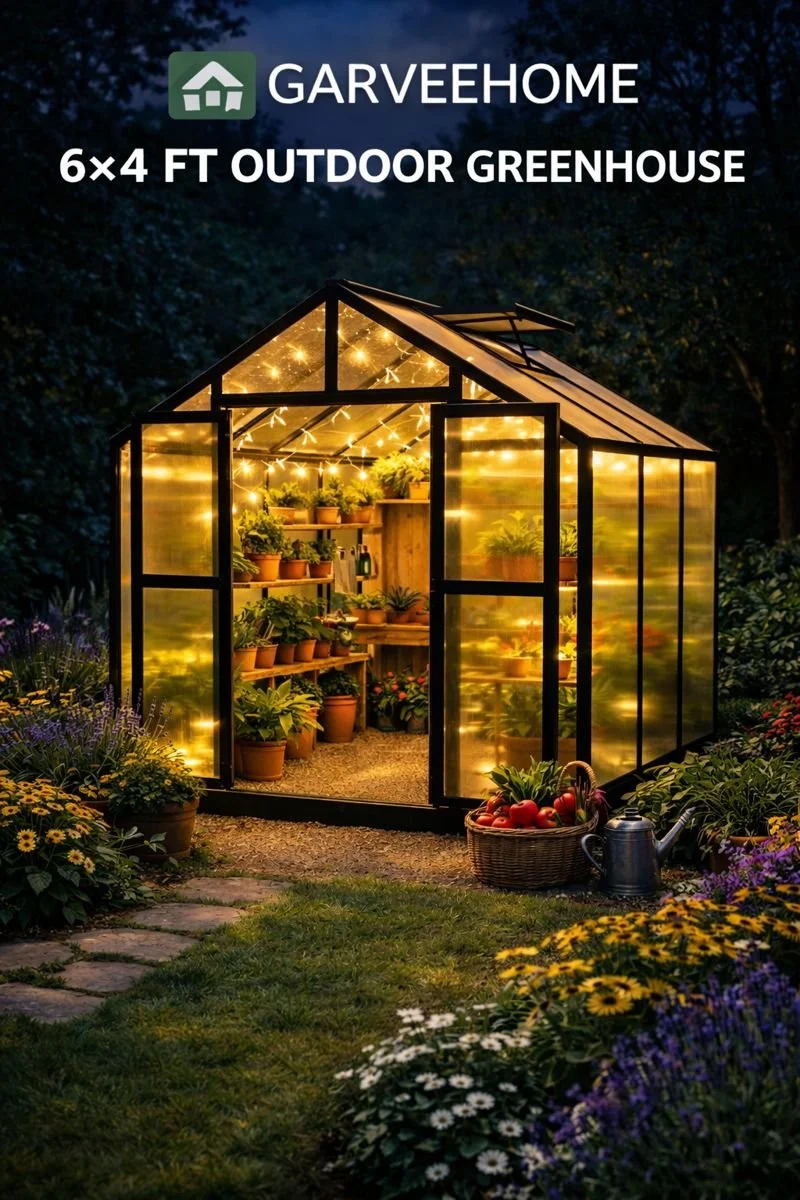 GarveeHome 6x4 Greenhouses
Outdoor greenhouses for year-round gardening. Protect and grow vegetables, herbs, and flowers easily.