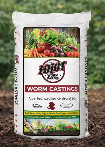 Bulk Worm Castings for Strong, Healthy Soil 
A bulk supply of organic worm castings ideal for improving soil fertility and structure. Supports healthy microbial activity and long-term soil health for gardens of all sizes. 