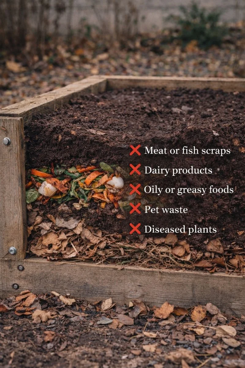 Don't add these to your compost