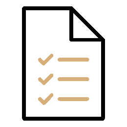 A blank beige sheet of paper with a folded corner and a black border.