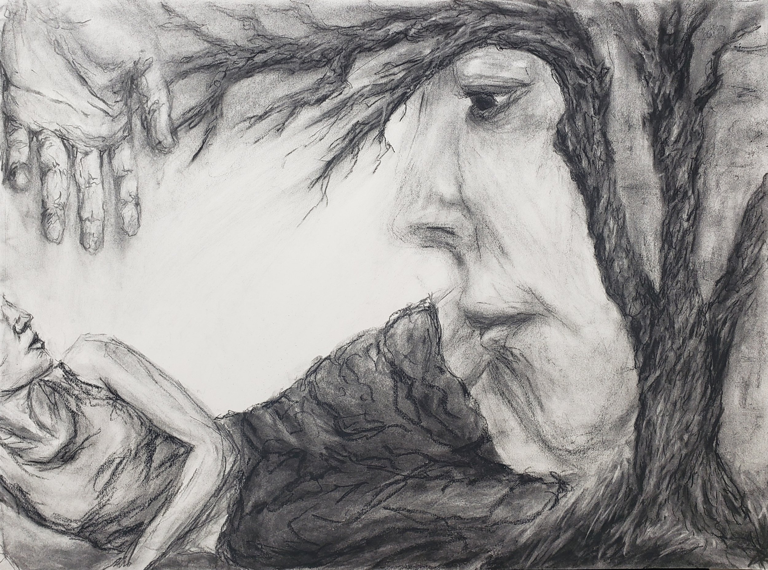 indelicacy, 2024, charcoal