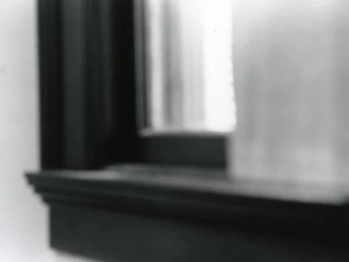 windowsill and curtain