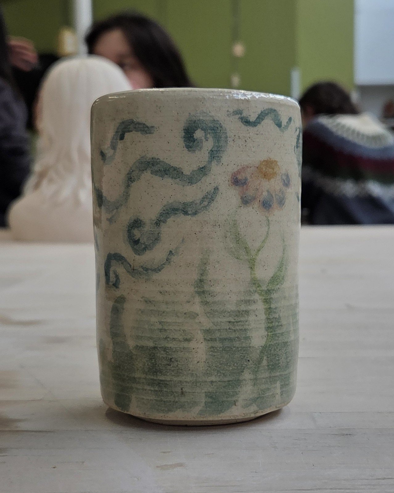 flower - 2 - thrown straight glazed - cer 1.jpg