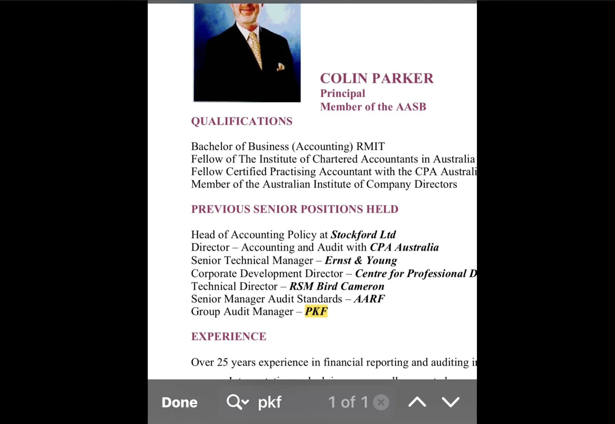 The ‘Experts’ GAAP (Newman, Ridley, Parker)