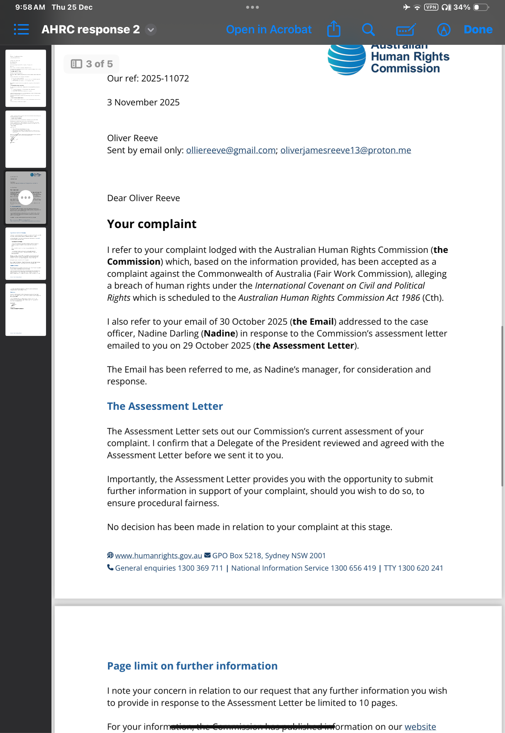 The Australian Human Rights Commission