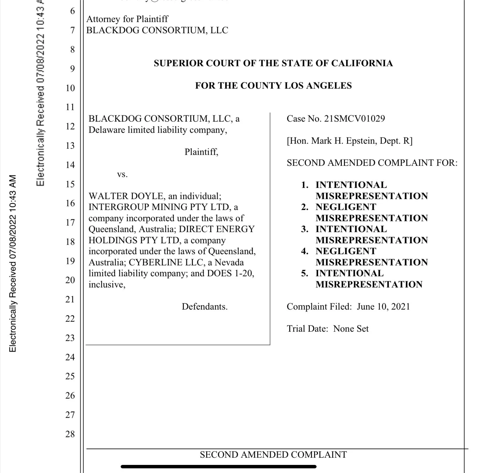 Intergroup Mining Limited’s failed IPO’s