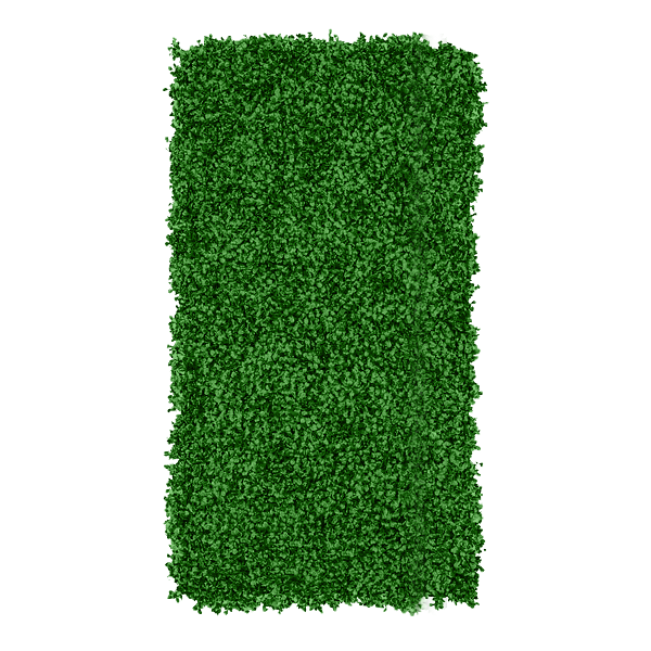 4' X 8' Light Green Hedge Wall